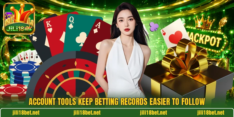 Account tools keep betting records easier to follow Account tools keep betting records easier to follow