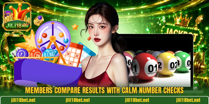 Members compare results with calm number checks Members compare results with calm number checks