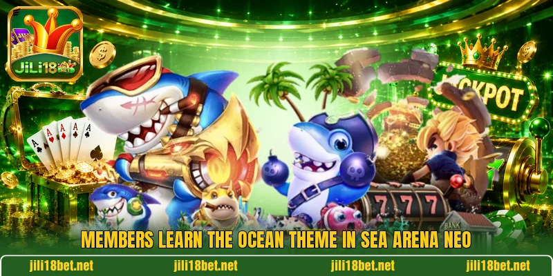 Members learn the ocean theme in Sea Arena Neo