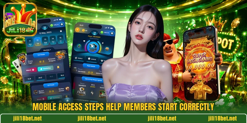 Mobile access steps help members start correctly