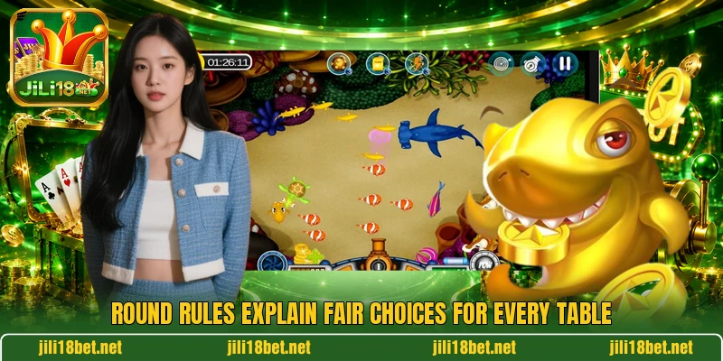 Round rules explain fair choices for every table