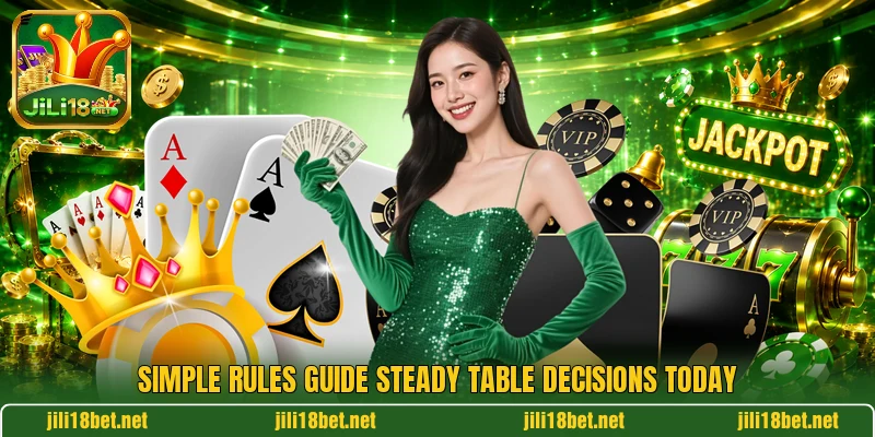 Simple rules guide steady table decisions today